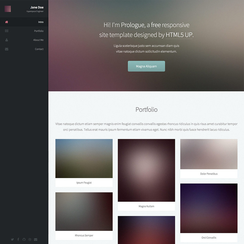portfolio template free