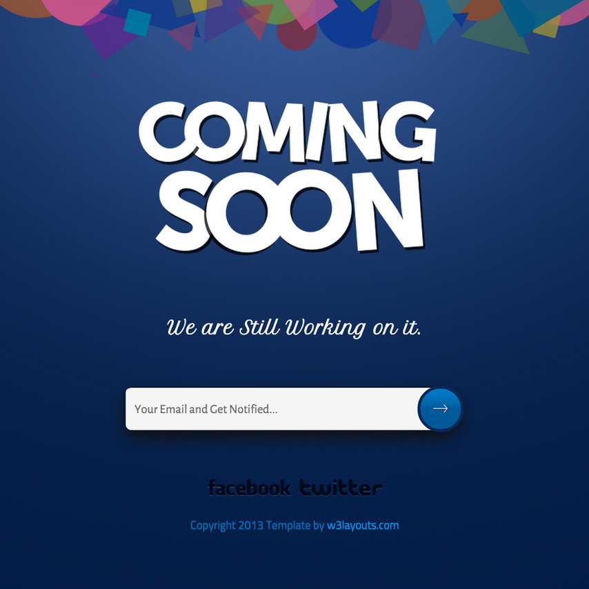 Coming Soon - Under Construction Responsive Website Template