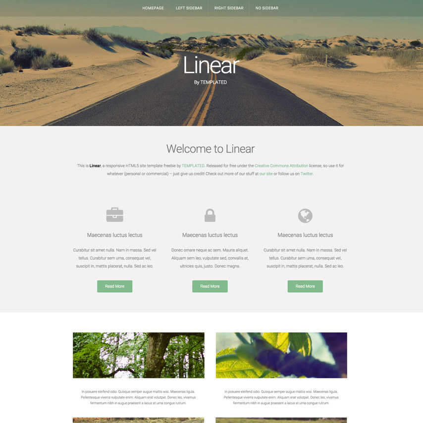 Minimal Linear Free Responsive Template