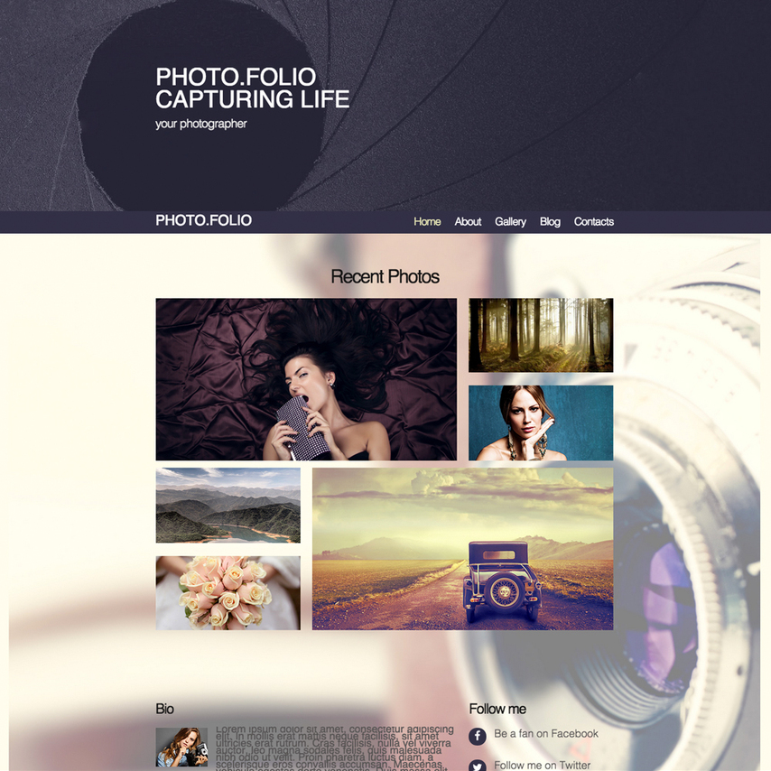 movie reviews responsive website template film production website template